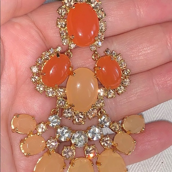 J Crew Long Crystal Statement Necklace NWOT - Picture 8 of 8